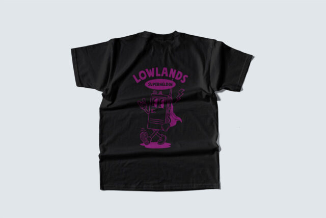 t-shirt mock-up lowladnds crew t-shirt design